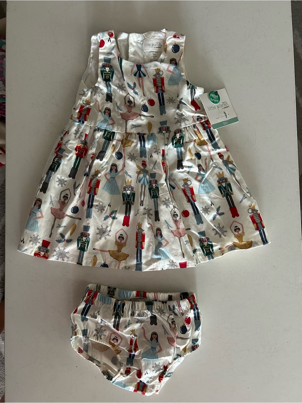NWT Little Planet Carters Nutcracker & Ballerina Dress with Bloomers | 12mo